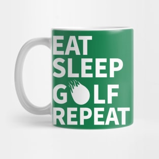 Eat Sleep Golf Repeat Mug